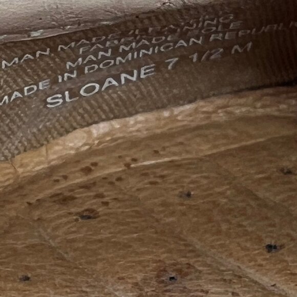 Nurture Womens Ivory Woven Pattern Sloane Leather Size 7.5 M Slip On Flats - Picture 9 of 9